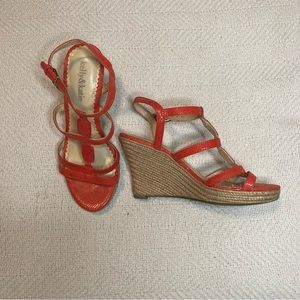 KELLY & KATIE ESPADRILLE PLATFORM WEDGES